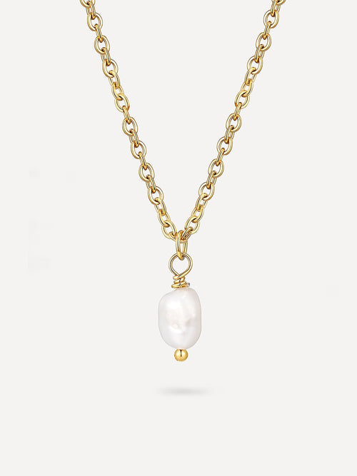 Collar Minimalista con Colgante de Perla
