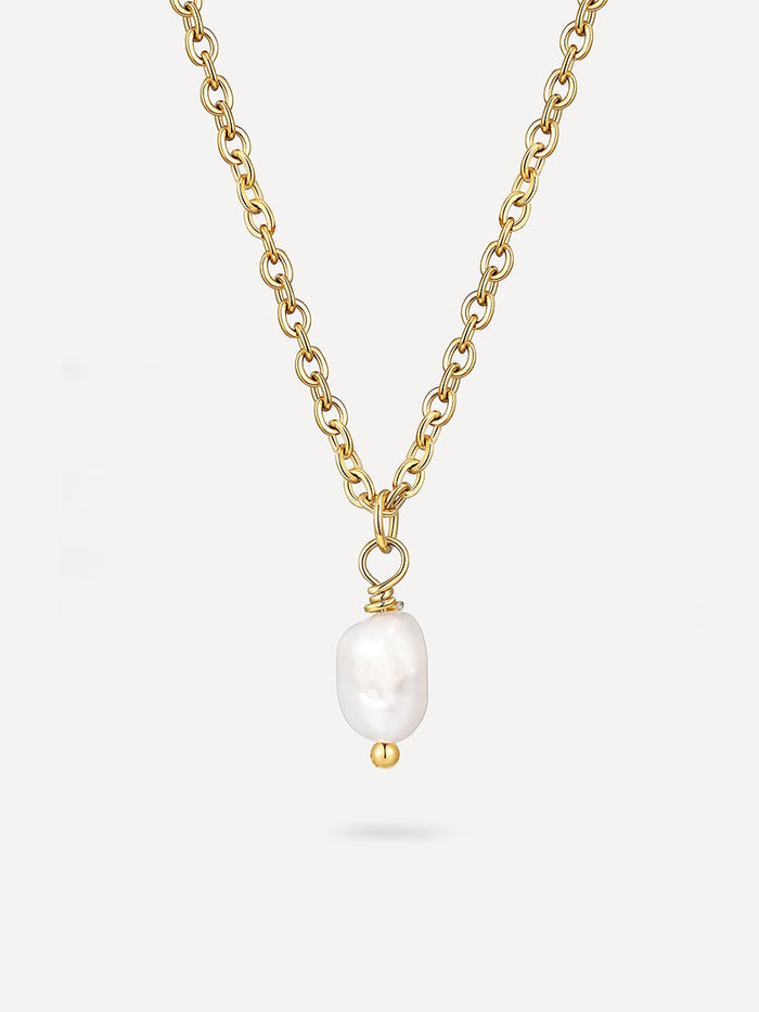 Collar Minimalista con Colgante de Perla