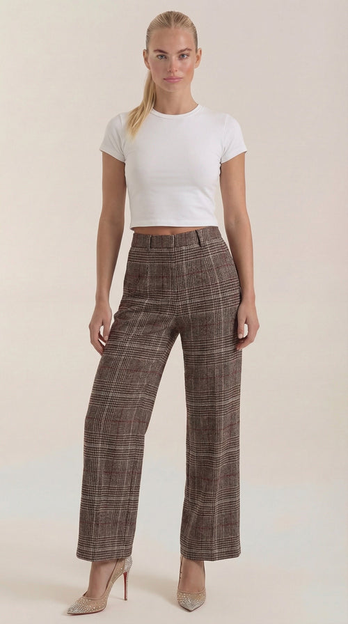 Pantalones de cuadros Leigh