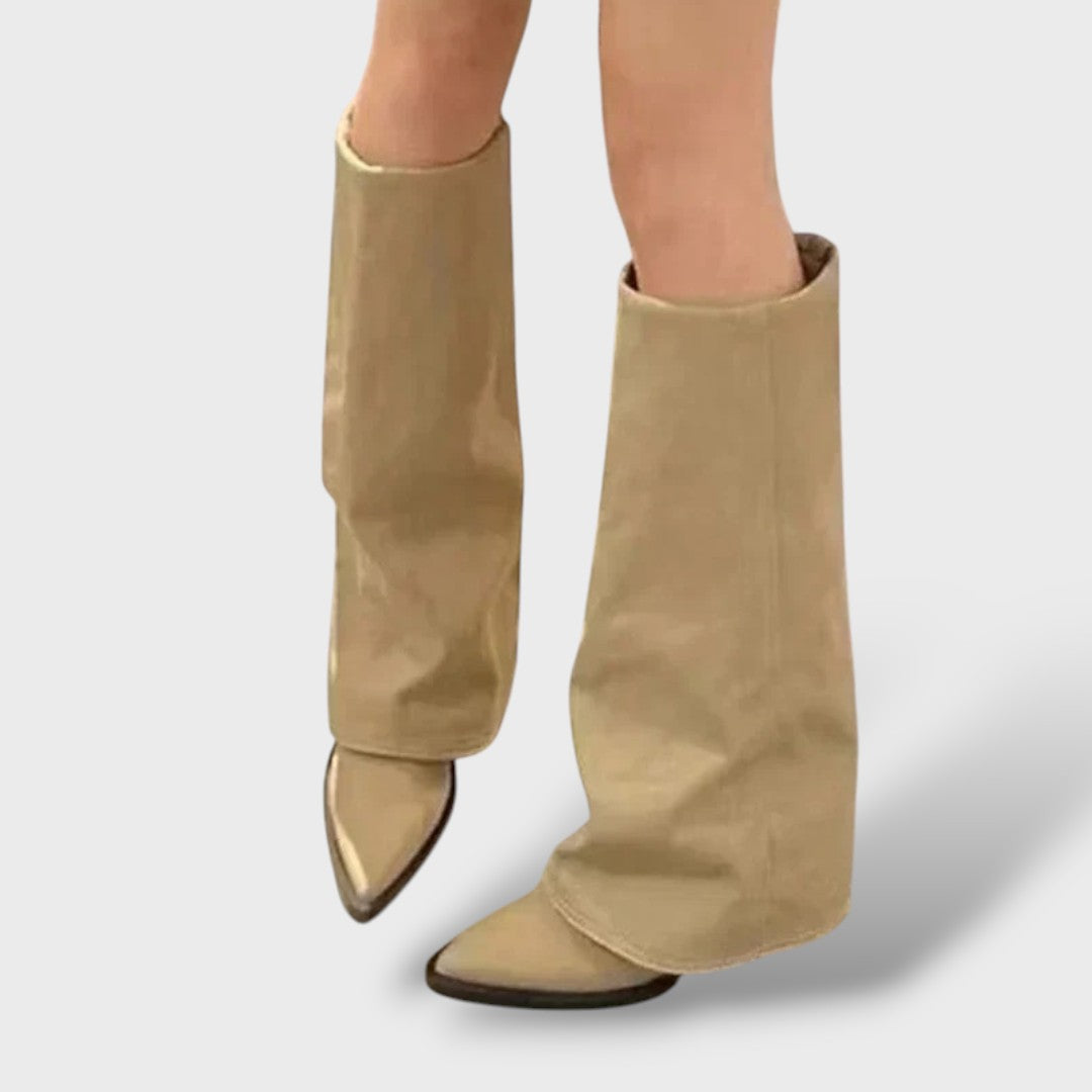 Botas altas de tacón mujer elegantes